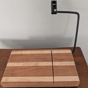 Baywoods Woodshop Handcrafted Artisan Wooden Cheese Slicer with Wire